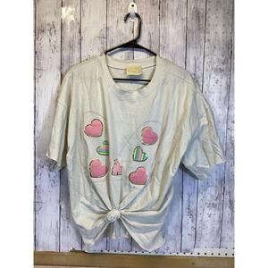 Judith March Vintage-Style Patchwork Heart Graphic Tee – 90s Streetwear